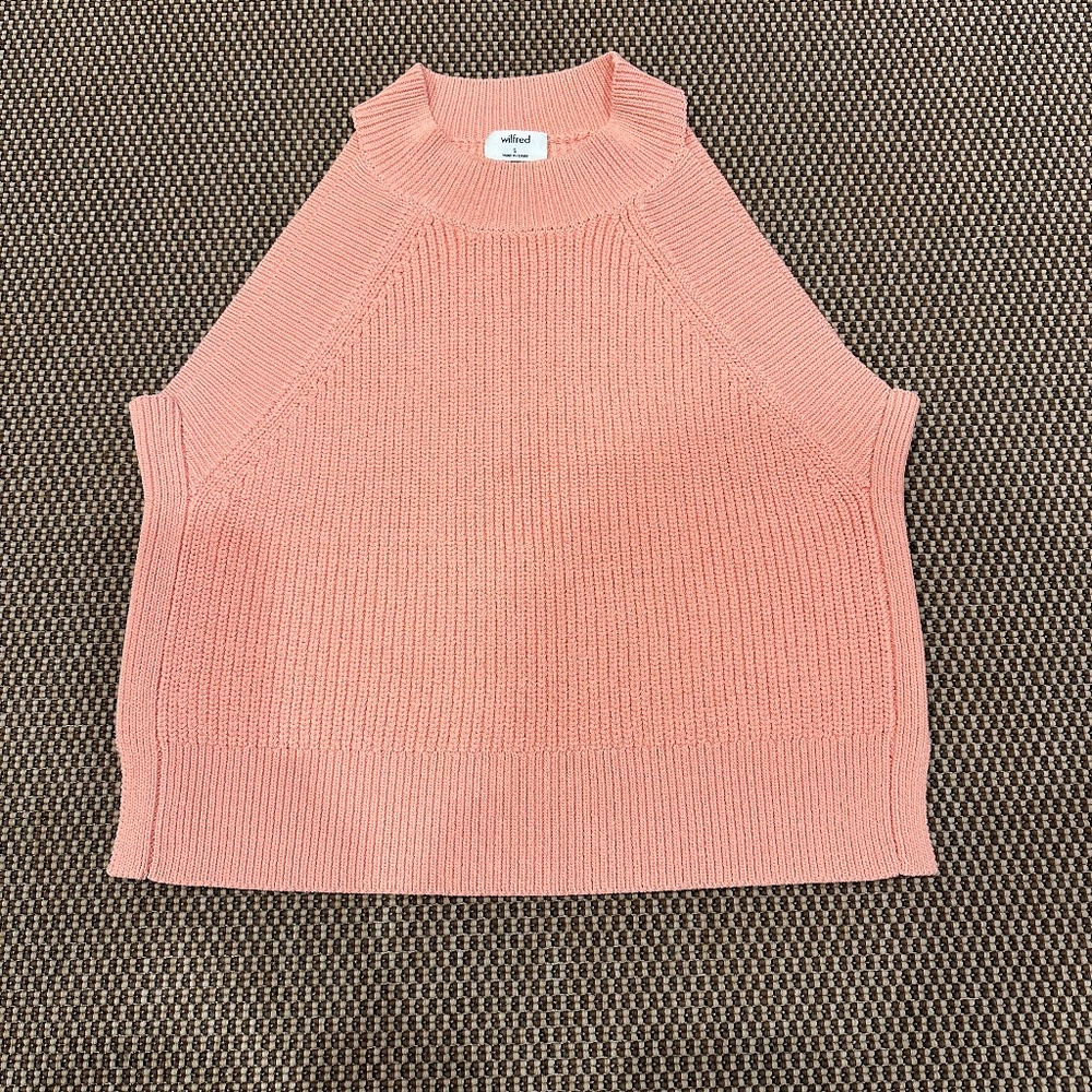 WILFRED ARITZIA KNIT CROP TOP SIZE SMALL